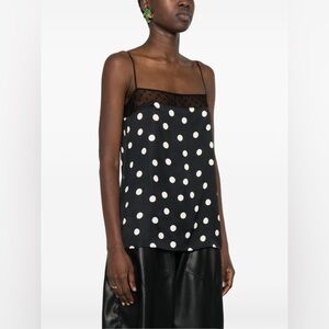 Stella McCartney Layered Polka Dot Print Top, size IT 42/US 10